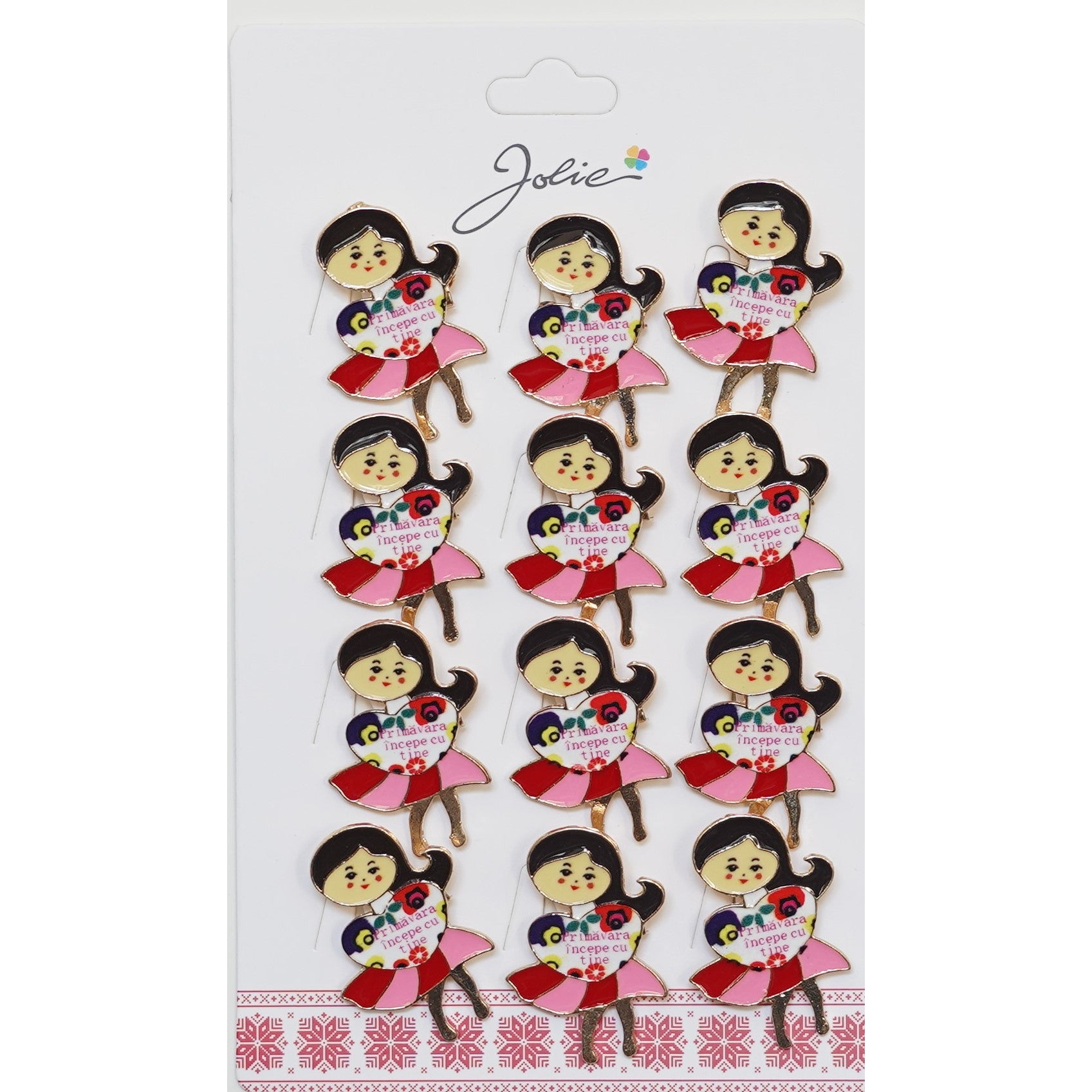 Set 12 Brose Martisor Primavara cu Mesaj Primavara Incepe cu Tine-0