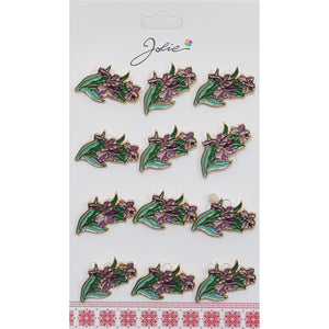 Set 12 Brose Martisor Flori Mov-0