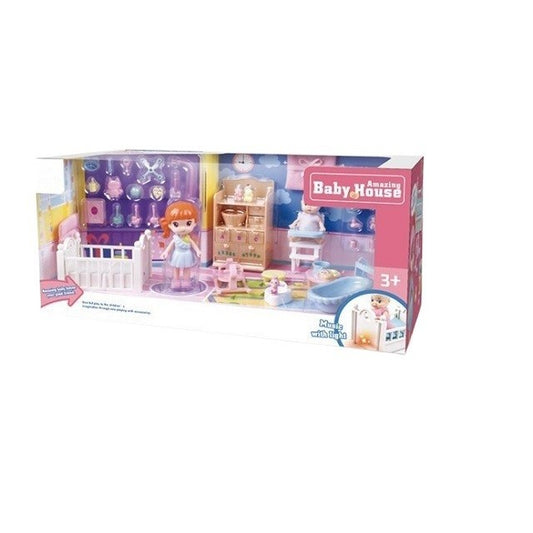 Set casa de papusi mama si copilul, Flippy, cu lumini si sunet-1