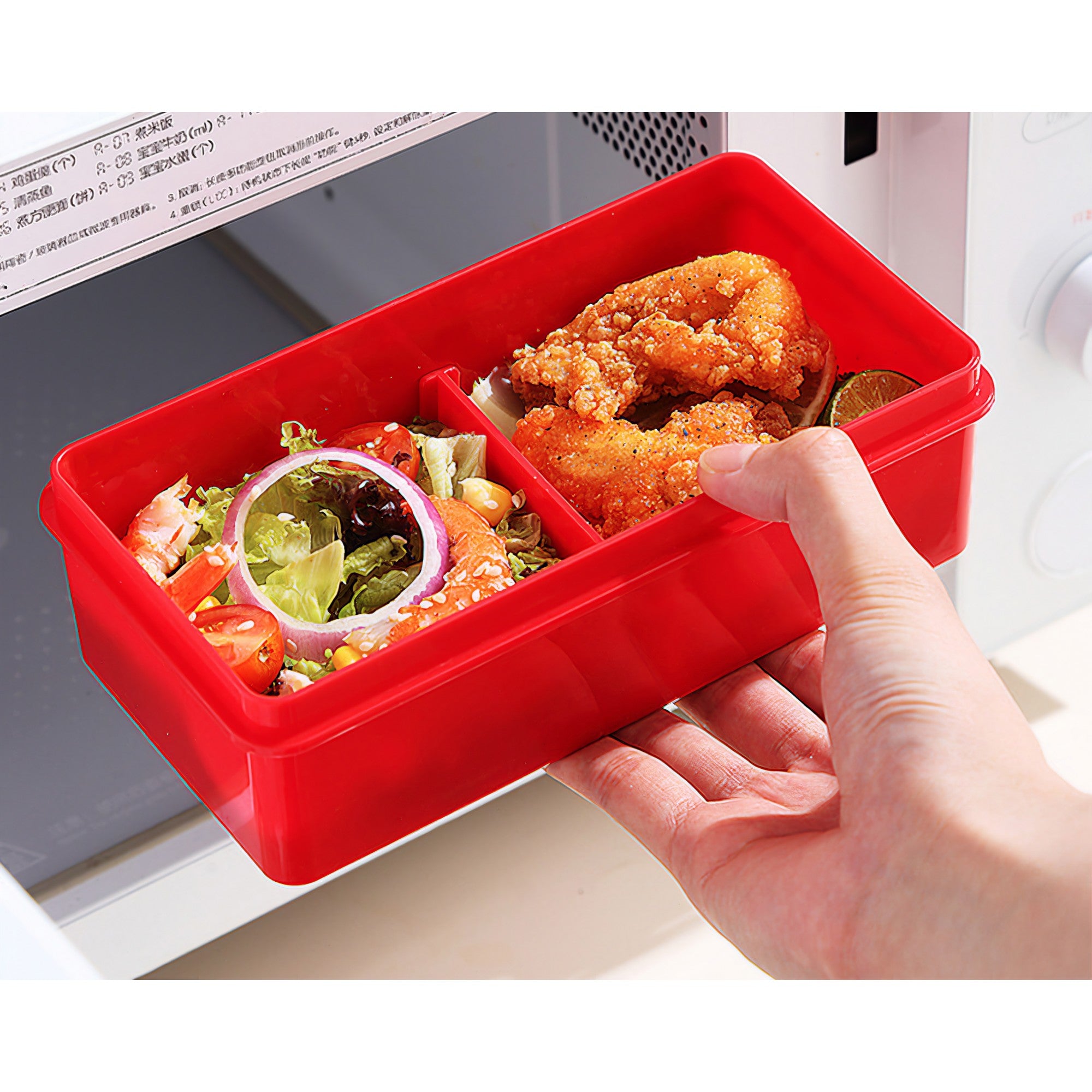 Set caserole pentru pranz interactive, Flippy, cuburi de construit, plastic, multicolor-1