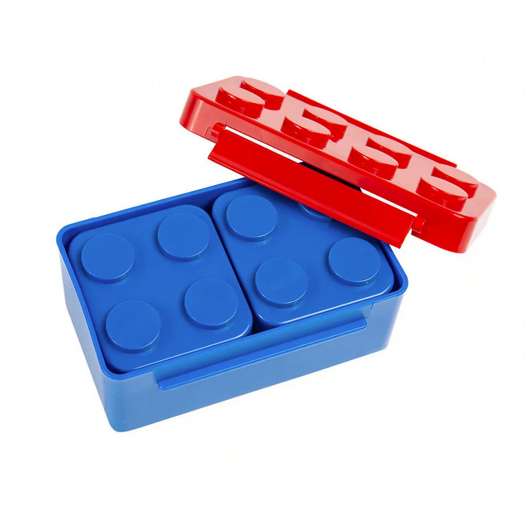 Set caserole pentru pranz interactive, Flippy, cuburi de construit, plastic, multicolor-5