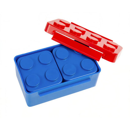 Set caserole pentru pranz interactive, Flippy, cuburi de construit, plastic, multicolor-5