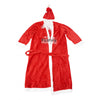 Set Costum de Mos Craciun, Flippy, rosu, pentru adulti, catifea, 4 piese-0