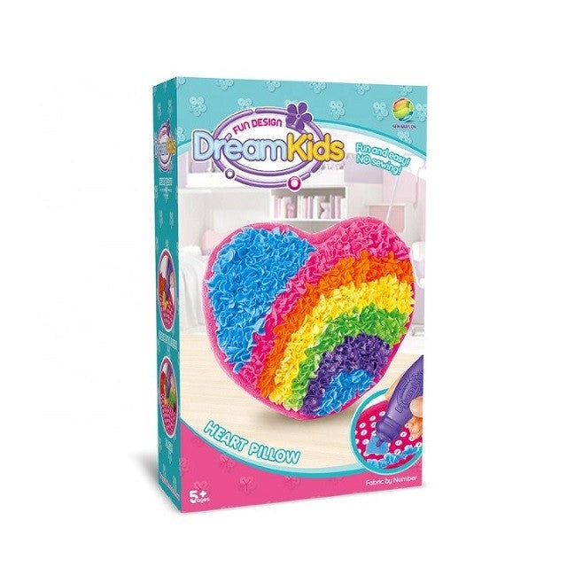 Set creatie perna pentru copii, Dream Kids, Inima-0