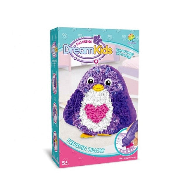 Set creatie perna pentru copii, Dream Kids, Pinguin-0