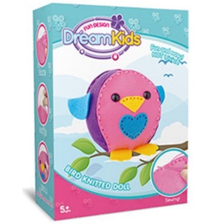 Set creatie perna pentru copii Model 2, Dream Kids, Pasare-0
