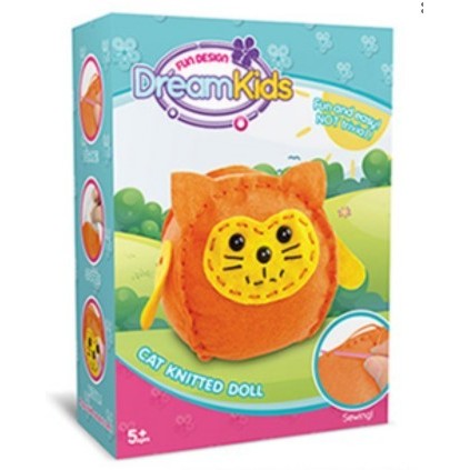 Set creatie perna pentru copii Model 2, Dream Kids, Pisica-5