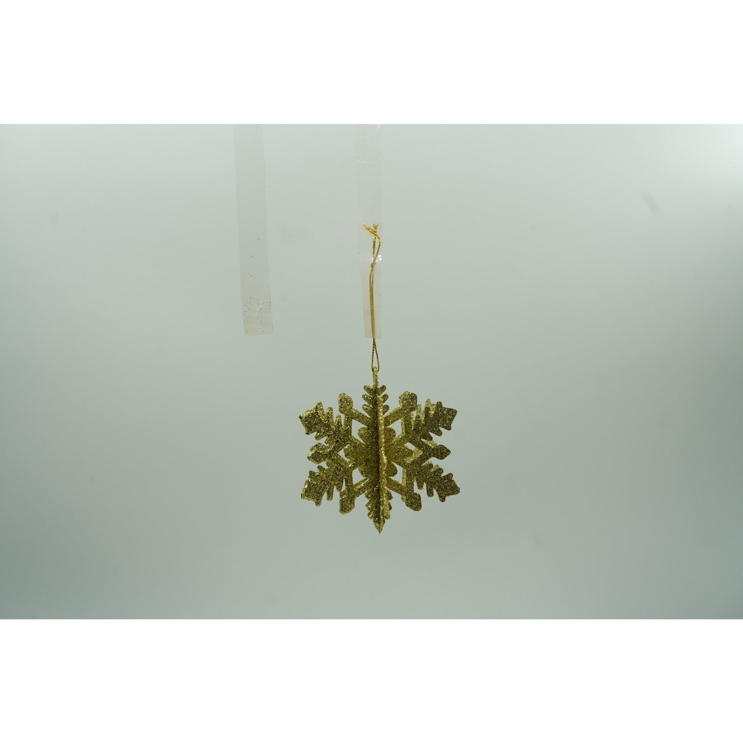 Set de 12 ornamente de brad, Flippy, de tip Glob, Rosu/ Auriu, din plastic, cu finisaj sclipitor , cutie  6  cm adancime x 23  cm lungime x 18  cm inaltime-4