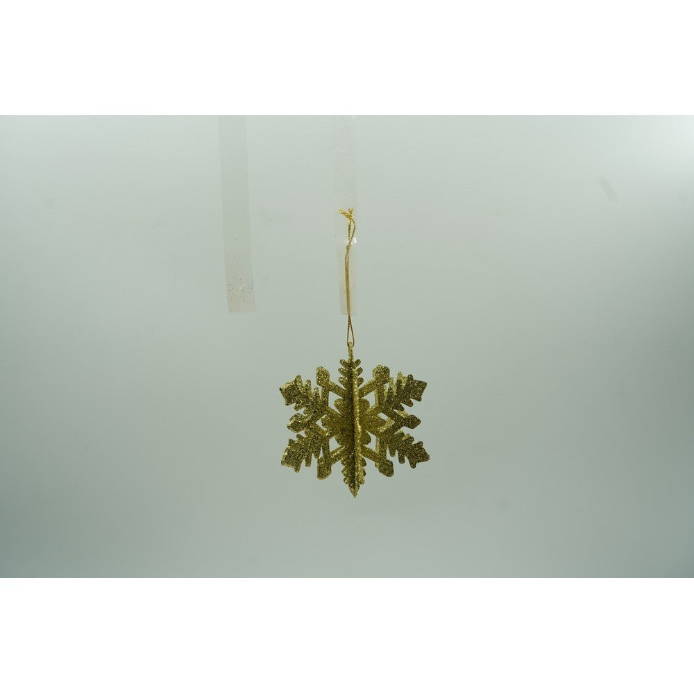 Set de 12 ornamente de brad, Flippy, de tip Glob, Rosu/ Auriu, din plastic, cu finisaj sclipitor , cutie  6  cm adancime x 23  cm lungime x 18  cm inaltime-9