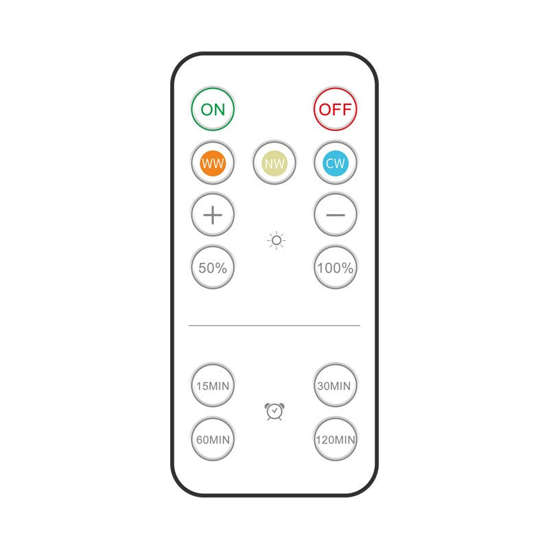 Set de 6 Lampi Led Flippy, Fara Fir, Cu Baterii, 3 Culori de Lumina, cu 2 Telecomenzi, din Plastic, Alb-6