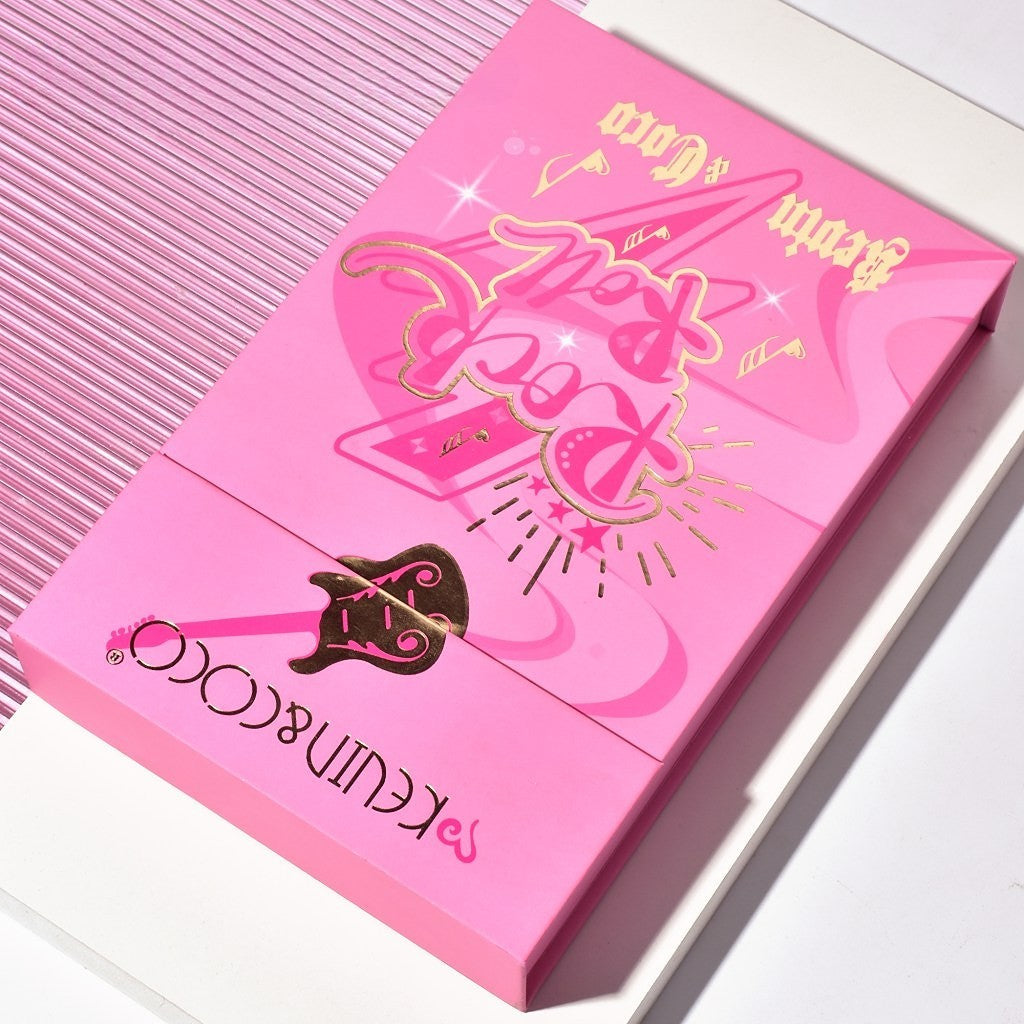 Set de Buze, KEVIN & COCO, Punk Rock, 6 Lip Gloss-uri, 19.3 x 12 cm, Roz/Maro-1