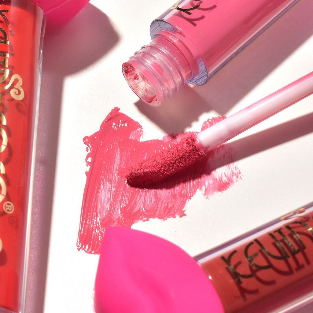 Set de Buze, KEVIN & COCO, Punk Rock, 6 Lip Gloss-uri, 19.3 x 12 cm, Roz/Maro-7