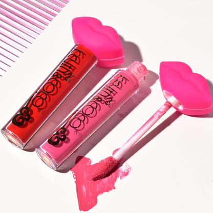 Set de Buze, KEVIN & COCO, Punk Rock, 6 Lip Gloss-uri, 19.3 x 12 cm, Roz/Maro-8