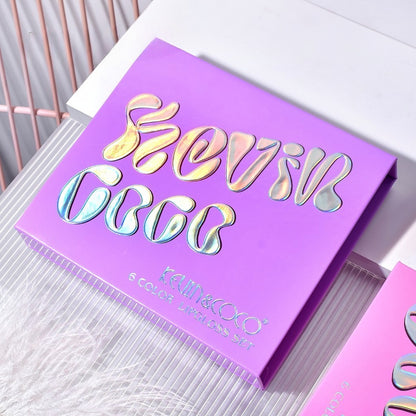Set de Buze, KEVIN COCO, Violet Girl, 6 Lip Gloss-uri, 17 x 14.8 x 2.9 cm, Roz/Rosu/Mov-3