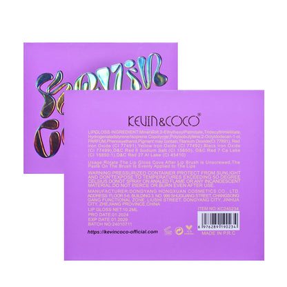Set de Buze, KEVIN COCO, Violet Girl, 6 Lip Gloss-uri, 17 x 14.8 x 2.9 cm, Roz/Rosu/Mov-9