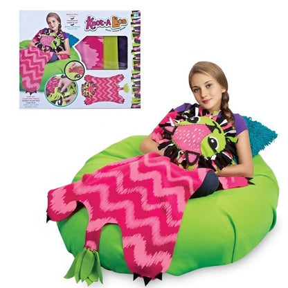 Set de creatie DIY, Flippy, patura de tricotat multicolor-2