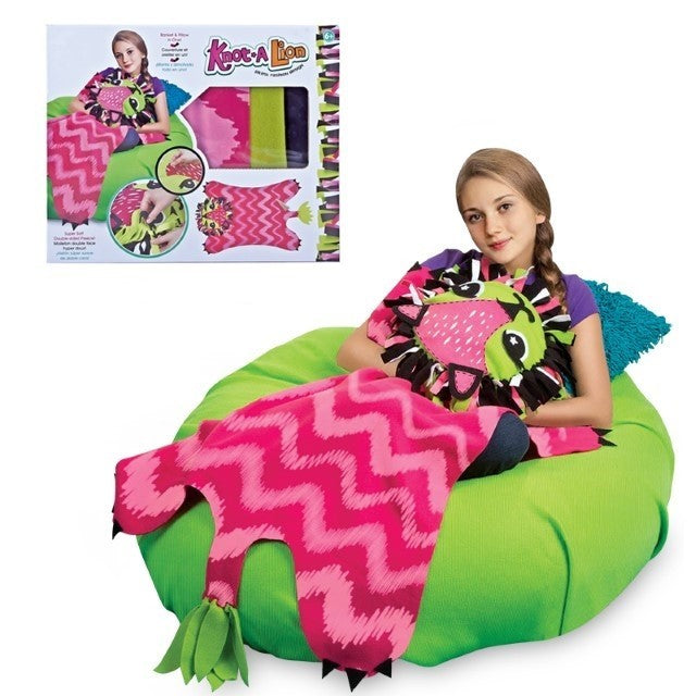Set de creatie DIY, Flippy, patura de tricotat multicolor-2