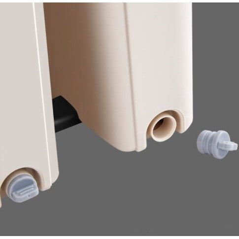 Set de curatenie Flippy, mop si galeata, galeata 6 l, 2 rezerve microfibra incluse, design modern, pentru interior, material plastic, peri sintetici, plat, cu storcere, bej-3