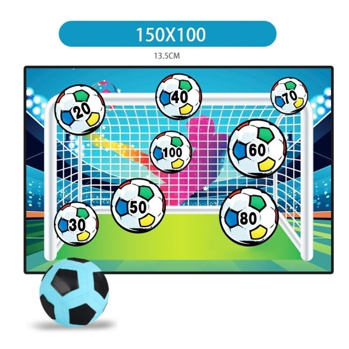 Set de Fotbal Flippy, Joc Recreativ pentru Copii, Minge cu Scai, Poarta din Material Textil, 150 x 100 cm, Multicolor-3