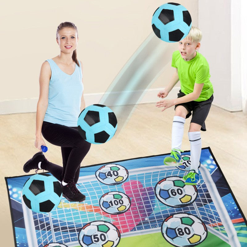 Set de Fotbal Flippy, Joc Recreativ pentru Copii, Minge cu Scai, Poarta din Material Textil, 150 x 100 cm, Multicolor-4