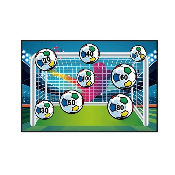 Set de Fotbal Flippy, Joc Recreativ pentru Copii, Minge cu Scai, Poarta din Material Textil, 150 x 100 cm, Multicolor-0