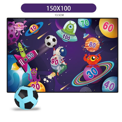Set de Fotbal Flippy, Joc Recreativ pentru Copii, Model Extraterestrii, Minge cu scai, Poarta din Material Textil, 150 x 100 cm-1
