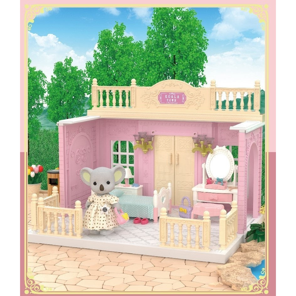Set dormitor pentru papusi cu mobilier si figurina, Flippy-4