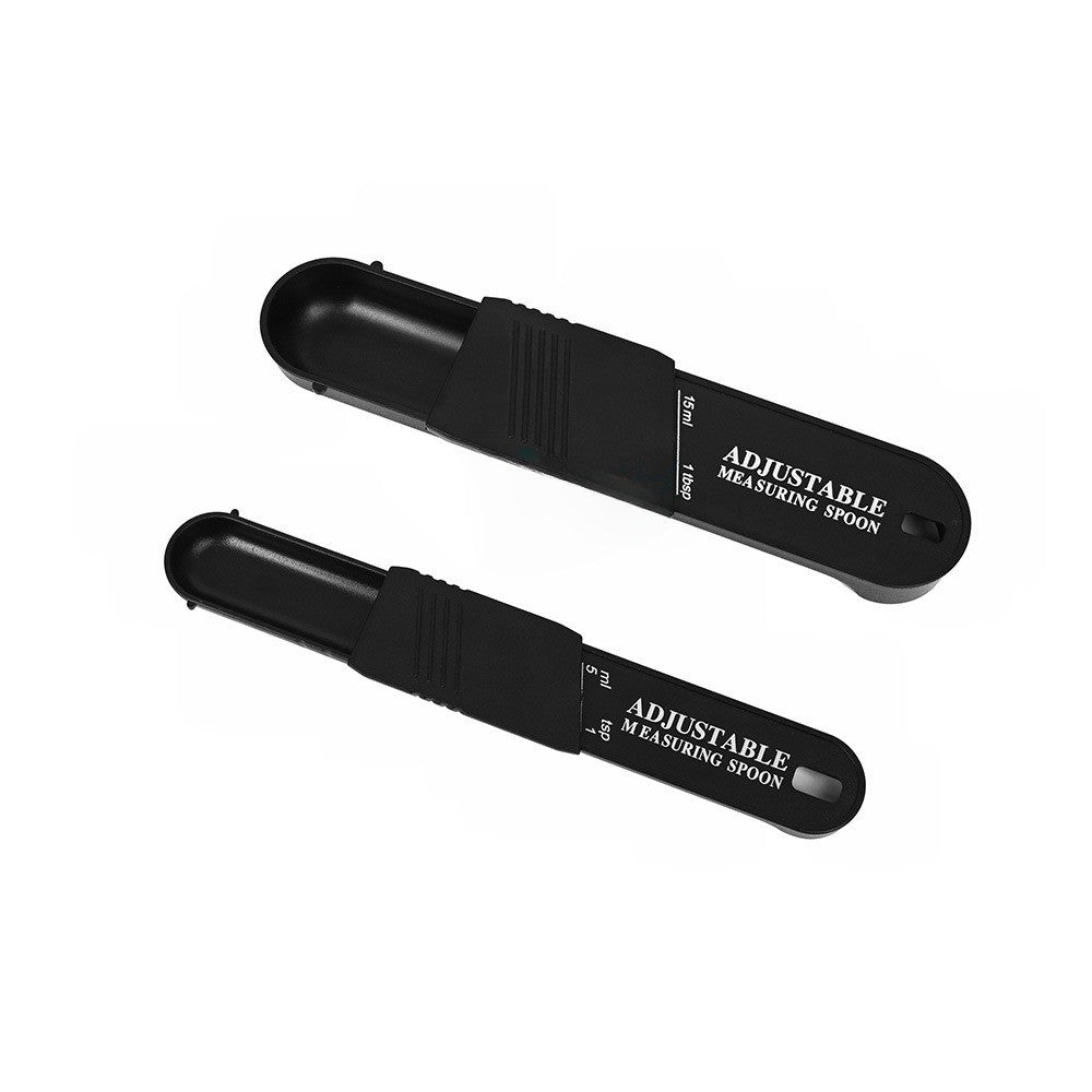 Set doua linguri masurare ajustabile Flippy, material ABS, 16x3.5x1.6 cm, negru-0