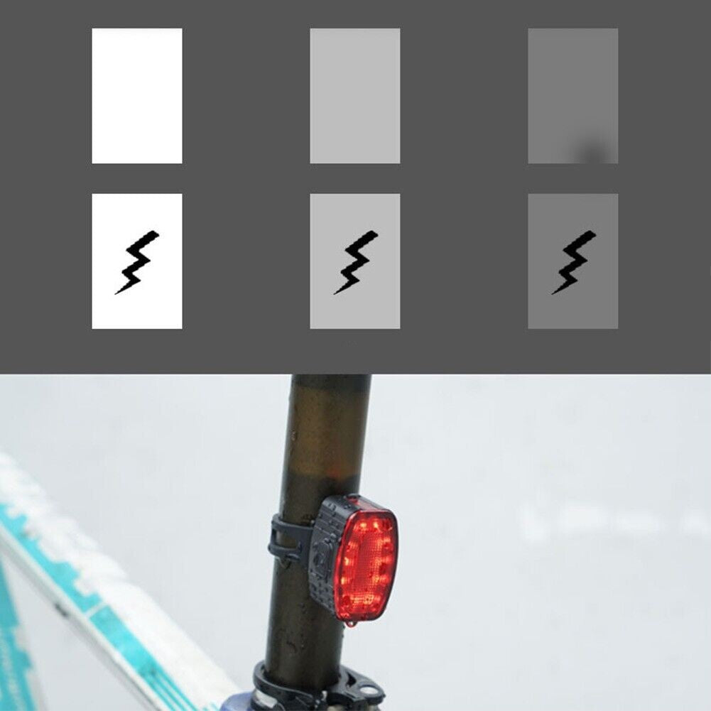 Set far si stop spate LED bicicleta, Flippy, incarcare USB, rezistent la apa, 4 moduri de luminare, Plastic, Alb/Rosu, 10x6x4 cm-2