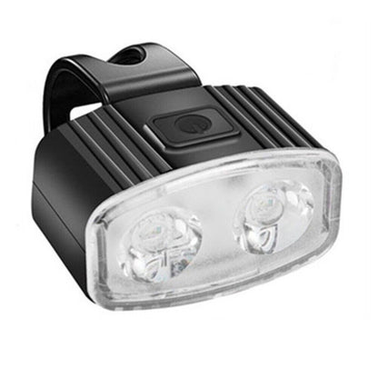 Set far si stop spate LED bicicleta, Flippy, incarcare USB, rezistent la apa, 4 moduri de luminare, Plastic, Alb/Rosu, 10x6x4 cm-7