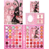 Set farduri 2 in 1 Kevin&Coco, paleta 62 nuante, mini paleta iluminator tip carte, rezistenta ridicata, 22 x 17 cm, 430 g, multicolor-0