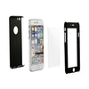 Set Husa si Folie de Protectie, Flippy, Compatibila cu Apple iPhone X, Full Cover 360°, Plastic + Sticla, Negru-0