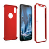 Set Husa si Folie de Protectie, Flippy, Compatibila cu Apple iPhone X, Full Cover 360°, Plastic + Sticla, Rosu-0