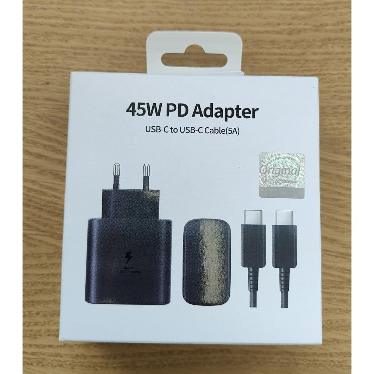 Set Incarcator Super Fast Charge, 45W, 5A, PD 3.0, Cablu 1m, USB Type-C, Negru-0