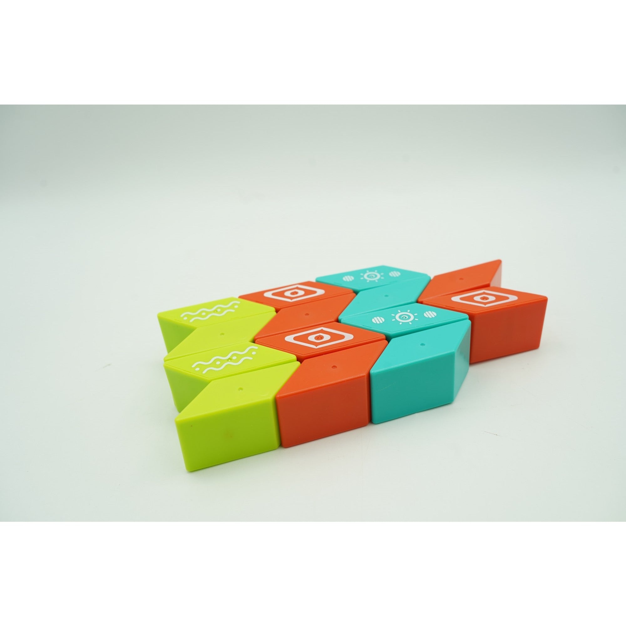 Set inteligent de constructie cu piese magnetice, 26 piese, +3 ani, multicolor-2