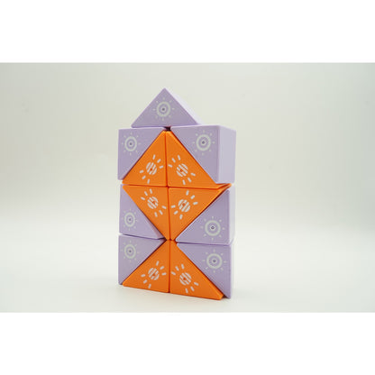 Set inteligent de constructie cu piese magnetice, Flippy, 26 piese, pentru copii, +3 ani, multicolor-3