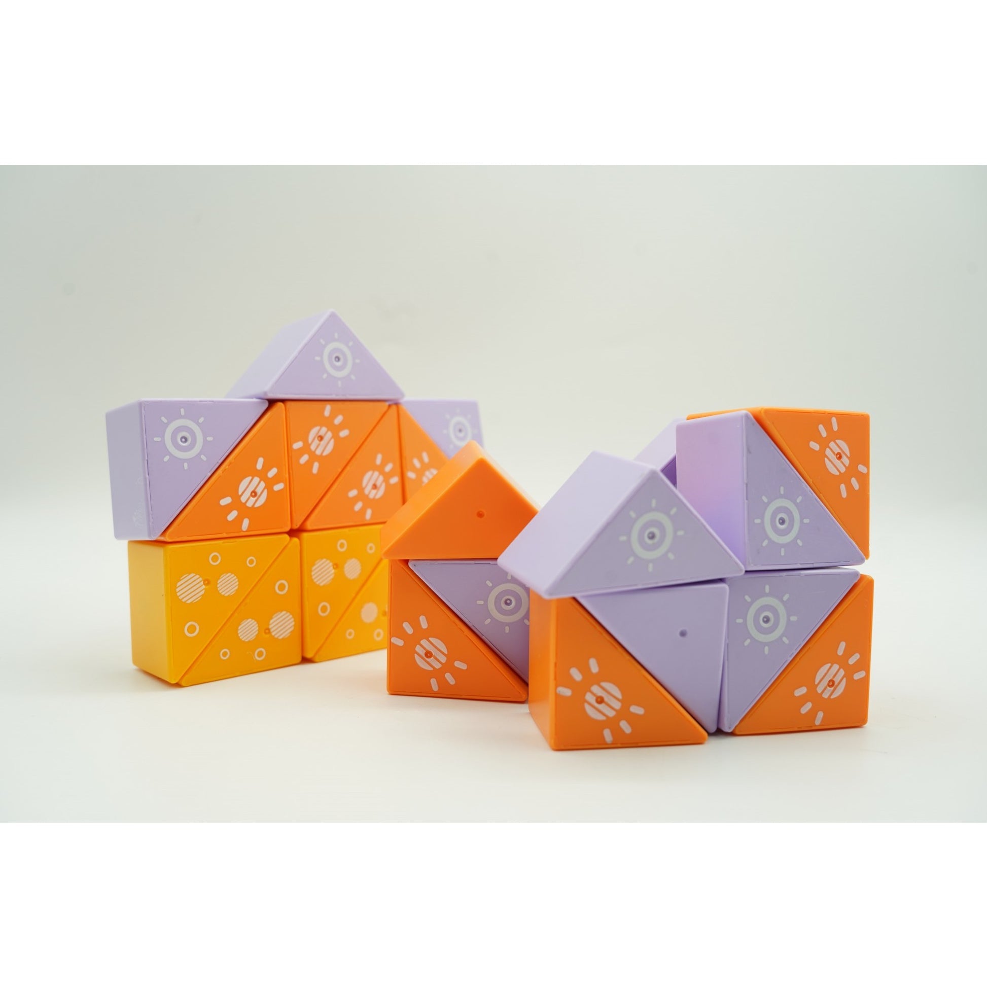 Set inteligent de constructie cu piese magnetice, Flippy, 26 piese, pentru copii, +3 ani, multicolor-5
