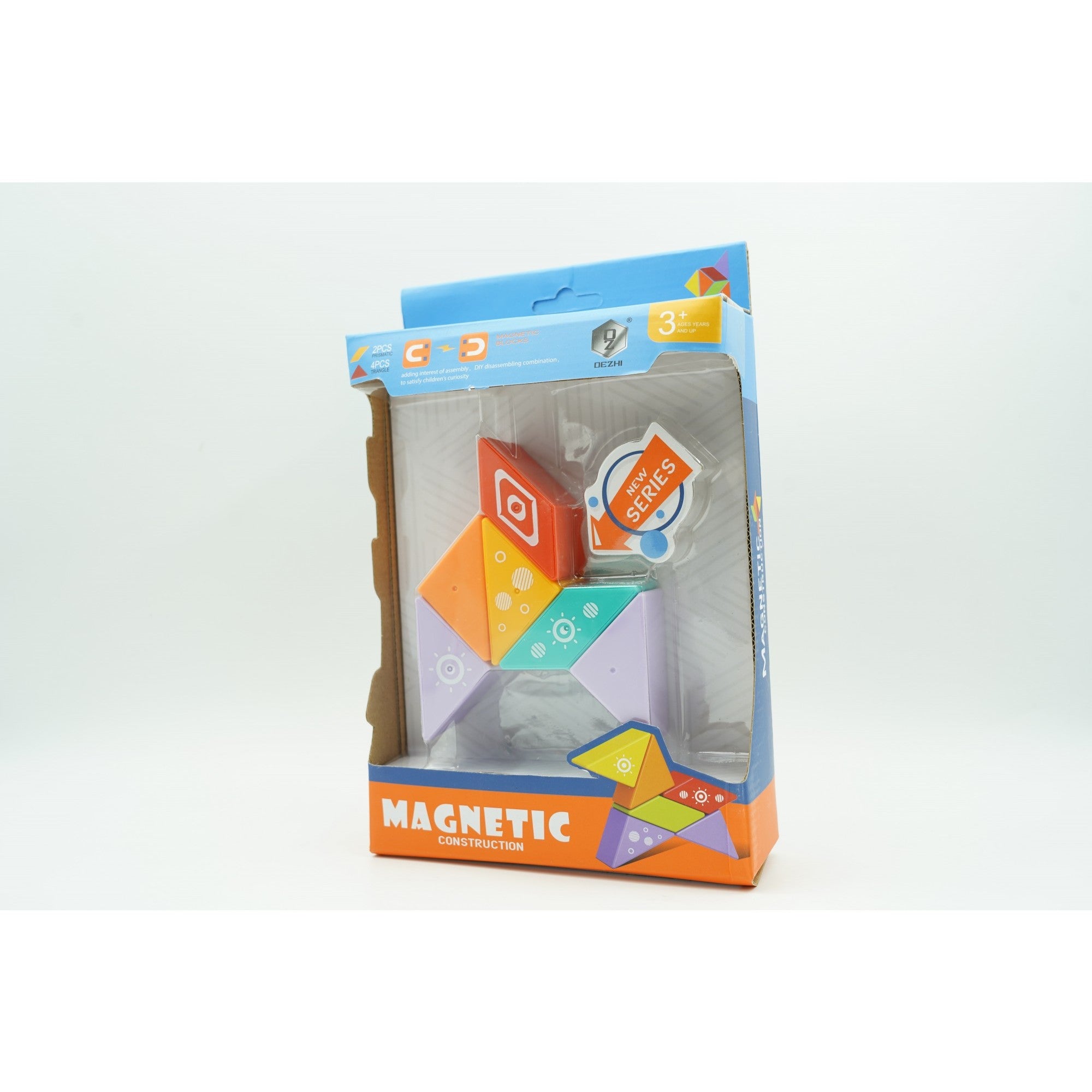 Set inteligent de constructie cu piese magnetice, Flippy, 6 piese, pentru copii, +3 ani, multicolor-1
