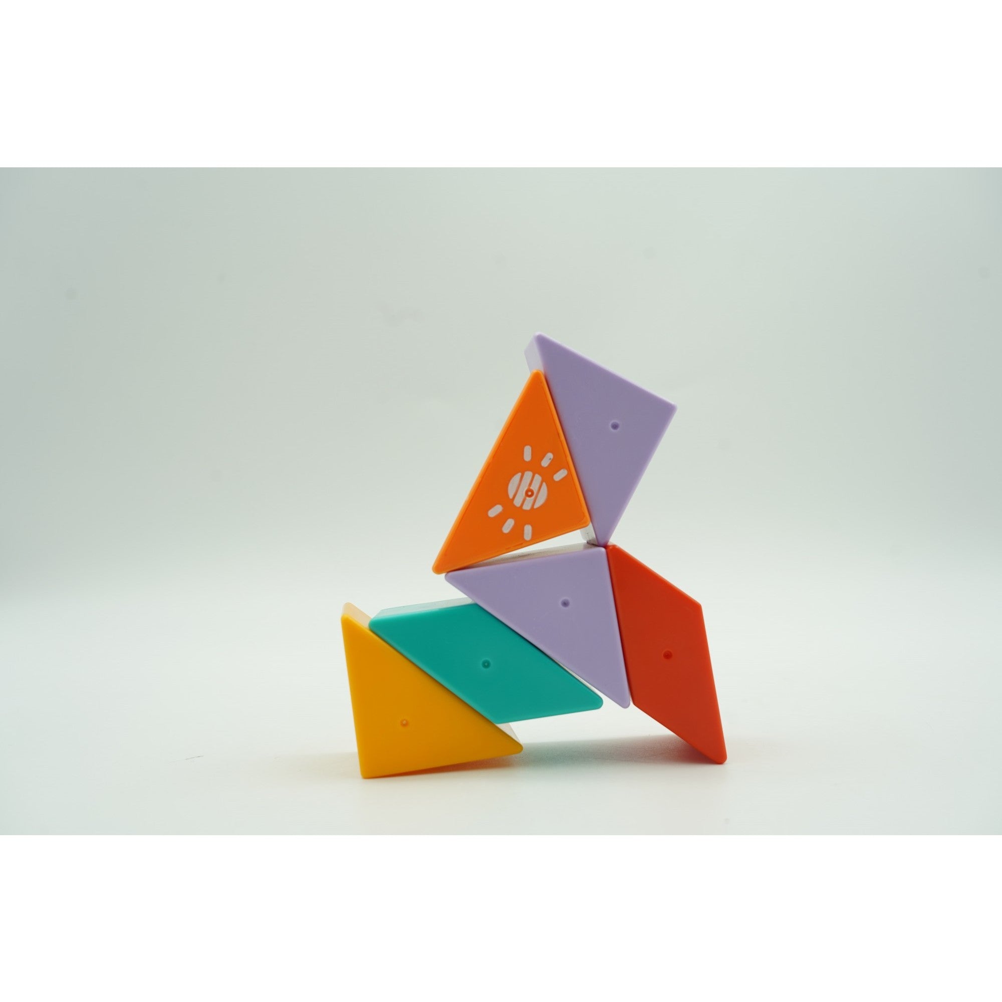 Set inteligent de constructie cu piese magnetice, Flippy, 6 piese, pentru copii, +3 ani, multicolor-8