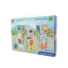 Set inteligent de cuburi magnetice pentru copii, 6 piese, cutie depozitare, puzzle joburi, +3 ani, multicolor-0