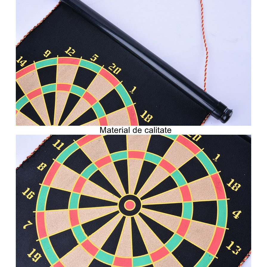 Set Joc Darts Flippy, Doua Fete pentru Joc, 6 Sageti Incluse, Magnetic, Dimensiuni 37 x 40 cm, Design clasic, Multicolor-1