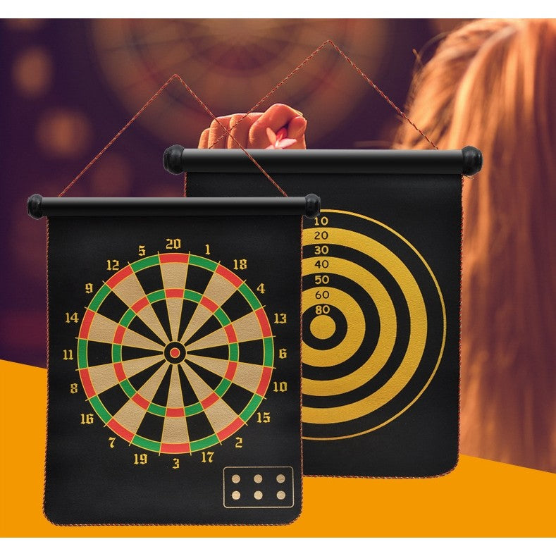 Set Joc Darts Flippy, Doua Fete pentru Joc, 6 Sageti Incluse, Magnetic, Dimensiuni 37 x 40 cm, Design clasic, Multicolor-3