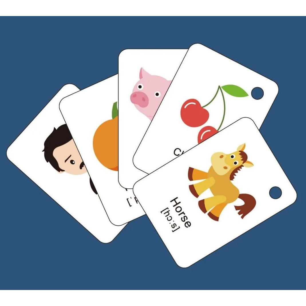 Set Jucarie Educativa, Flippy, Proiector Tip Lanterna Pentru Copii, 6 Teme, 48 de Imagini, Cutie Depozitare, +3 ani, Albastru-6