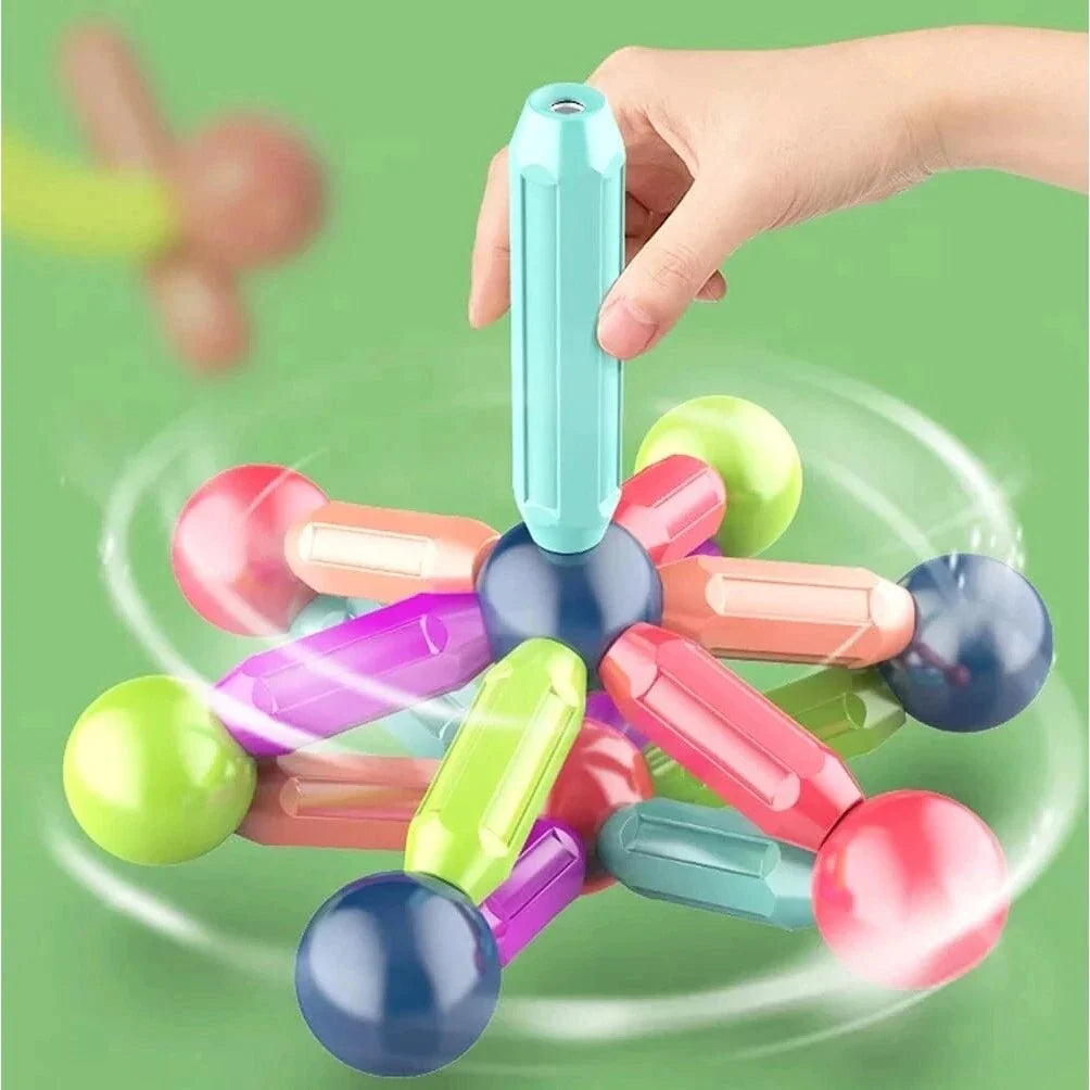 Set de Construcție 3D Magnetic, 3+ Ani, 36 Piese