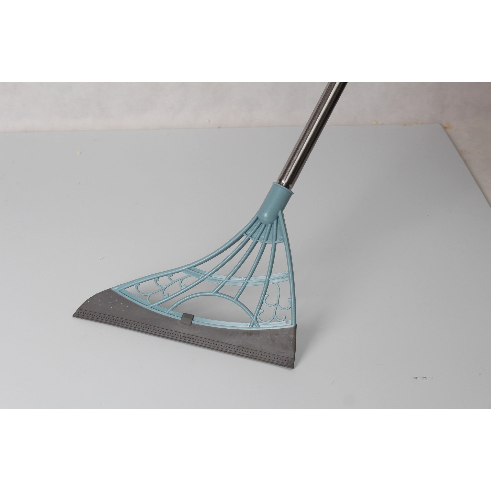 Set matura, faras cu coada si matura silicon, Flippy, Pentru uz casnic, Plastic/Otel, Albastru deschis, 90 x 72 x 100 cm-2