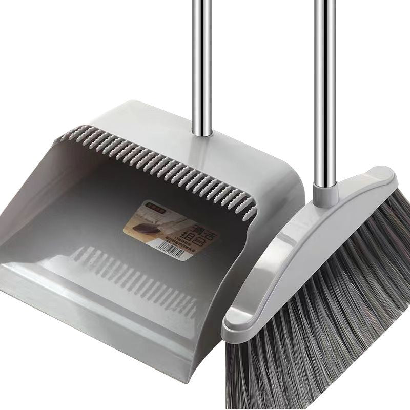 Set matura, faras cu coada si matura silicon, Flippy, Pentru uz casnic, Plastic/Otel, Gri, 90 x 72 x 100 cm-2