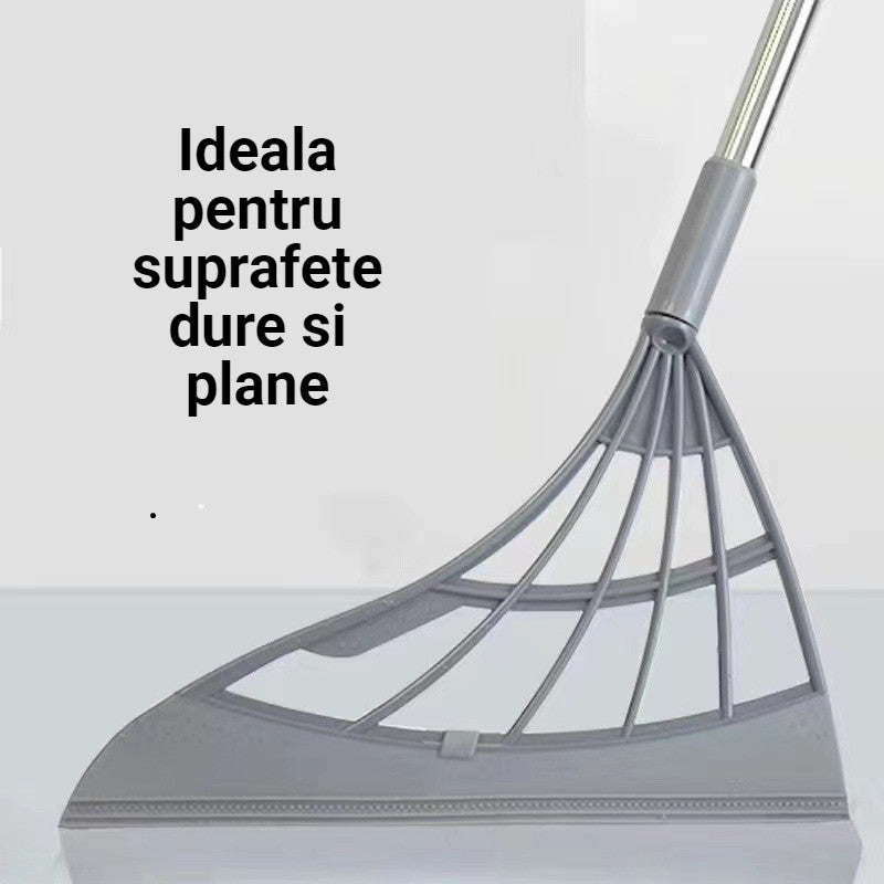 Set matura, faras cu coada si matura silicon, Flippy, Pentru uz casnic, Plastic/Otel, Gri, 90 x 72 x 100 cm-4