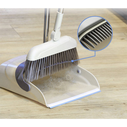 Set matura si faras cu coada, Flippy, Pentru uz casnic, Plastic/Otel, Maro/Bej, Depozitare verticala, 26x25.5x83 cm-3