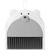 Set Matura si Faras, Flippy, Pentru Birou, din PP, Model Ursulet, 23.5 x 18 cm, Gri-0