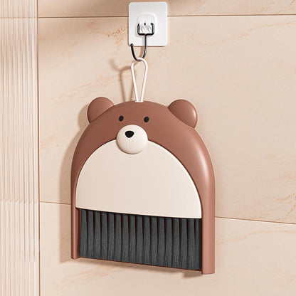 Set Matura si Faras, Flippy, Pentru Birou, din PP, Model Ursulet, 23.5 x 18 cm, Maro-3